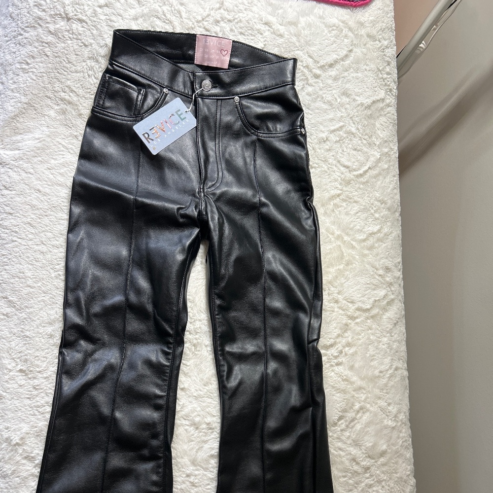 Revice leather flares